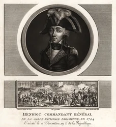 Francois Henriot, Jakobinerführer, Generalleutnant der Pariser Nationalgarde, hingerichtet 1794