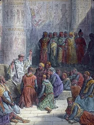 Französische Ritter als Gefangene