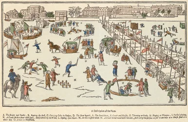 Frostmesse auf der Themse