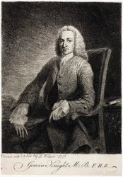 Gowin Knight, Wissenschaftler, ca. 1751