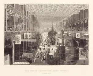 Große Ausstellung 1851 Hauptallee der Großen Ausstellung, Blick nach Osten