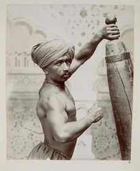 Turner vom Bombay Theatre of Varieties auf der Indien- und Ceylon-Ausstellung, London