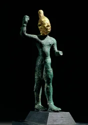 Idol des Sturmgottes Baal, aus Syrien, Bronzezeit (ca. 1350-1250 v. Chr.)