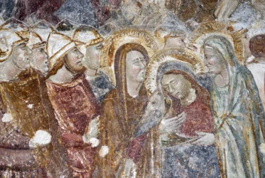 Jesus Christus trifft weinende Frauen