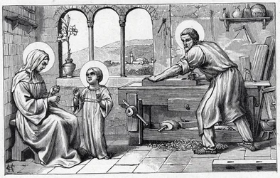 Jesus dient Maria. Alphabet des Jesuskindes. Ausgabe von 1932. Holzschnitte signiert H G. Private Sammlung