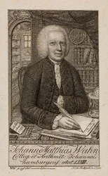 Johann Matthias Wahn, deutscher Mathematiker, ca. 1792
