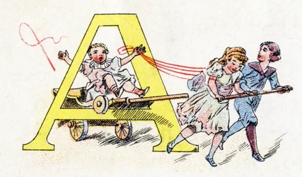 Buchstabe A: Spaß beim Anspannen (Alphabet der Phosphatine Falieres)