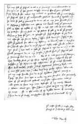 Brief von Thomas More an König Heinrich VIII., geschrieben in seinem Haus in Chelcith (Chelsea), 5. März