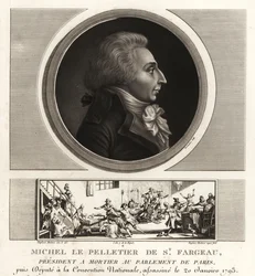 Louis-Michel le Peletier, Marquis von Saint-Fargeau (1760-1793), französischer Politiker und Märtyrer der Französischen Revolution