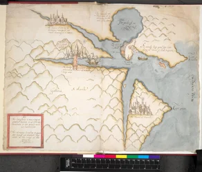 Karte von La Coruna, ca. 1589