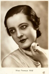 Miss Frankreich 1932 (Postkarte)