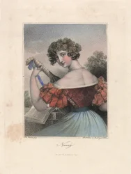 Nanny, Leipzig, um 1840 (Stich)