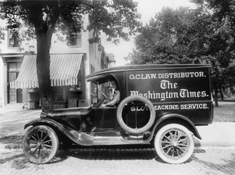 Zeitungswagen, USA, ca. 1919