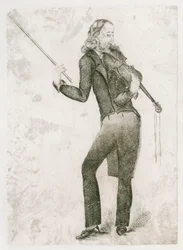 Niccolò Paganini - Karikatur
