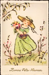 Alte Postkarte Muttertag
