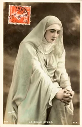 Alte Postkarte/Die schöne Otero (Caroline Otero)