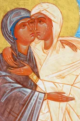 Gemälde der Heimsuchung im orthodoxen Kloster Ain Kerem Ain-Karim Israel