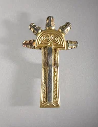 Paar Fibeln, alemannisch, 500er-600er Jahre