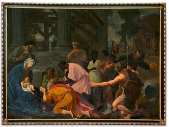 Pfarrkirche Sint-Salvator. Innenansicht. Anbetung der Könige.