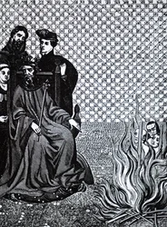 Philipp II. von Frankreich verurteilt die Jünger des französischen Theologen Amaury