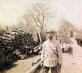 Fotografie aus einem persönlichen Album eines Infanterieleutnants während der ersten Monate des Ersten Weltkriegs