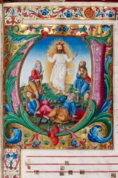 Piccolomini-Bibliothek: Chorbuch, cod. 29.13, ff. 30r mit 