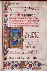 Piccolomini-Bibliothek: Chorbuch, cod. 7.G, ff. 40v mit „Vision des Jeremias“