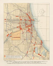 Tafel LXXIII aus dem Plan von Chicago