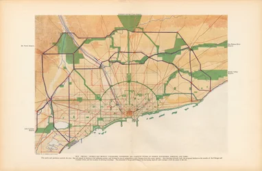 Tafel XLIV aus dem Plan von Chicago