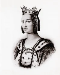 Porträt von Charlotte de Savoie (1445-1483) Königin von Frankreich, Gravur
