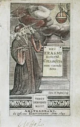Porträt von Erasmus auf der Titelseite von 