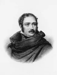 Porträt von Eugene de Beauharnais (1781-1824), französischer Soldat, Prinz des Ersten Kaiserreichs und Vizekönig von Italien von 1805 bis 1814, Gravur