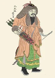 Porträt von Dschingis Khan