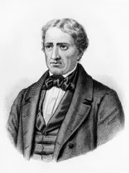 Porträt von Giovanni Berchet (1783-1851), italienischer romantischer Dichter, Schriftsteller und Patriot, Gravur