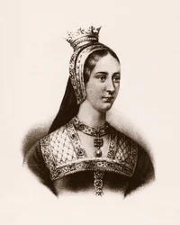 Porträt von Maria I. von England (oder Marie Tudor) (1497-1534) Königin von Frankreich, Gravur, sd.