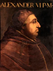 Porträt von Papst Alexander VI (Rodrigo Borgia)