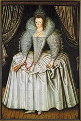 Porträt einer Dame, identifiziert als Elizabeth Howard