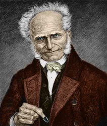 Porträt des deutschen Philosophen Arthur Schopenhauer (1788-1860). 19. Jahrhundert (Gravur).