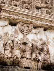 Prozessionspanel am Titusbogen, Römisches Forum, Rom, Italien