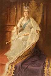 Königin Mary, Gemahlin von König Georg V., im Jahr ihrer Krönung