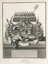 Ravanen, König der Insel Ceylon