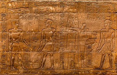 Relief, Luxor-Tempel, Theben, Ägypten