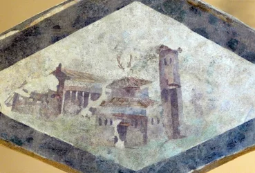 Römische Villa, Fresko des Domus von Clos de la Lombarde, Narbonne, um das Jahr 200
