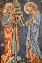 Saint-Pierre-le-Jeune Protestantische Kirche, Fresko, Straßburg, Frankreich