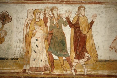 Abtei Saint-Savin, Abraham und Lot trennen sich, Saint-Savin-sur-Gartempe, Frankreich