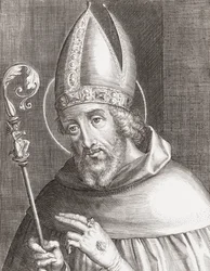 Heiliger Augustinus von Hippo (Gravur)