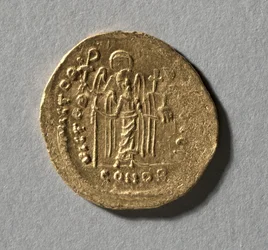 Solidus von Maurikios Tiberios, 583-602