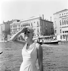 Die Schauspielerin Corinne Marchand - Venedig - 1963
