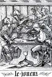 Der Spieler wird vom Tod besucht