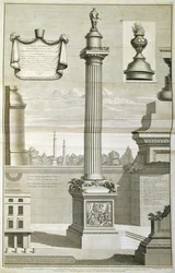 Das Monument, entworfen von Christopher Wren
